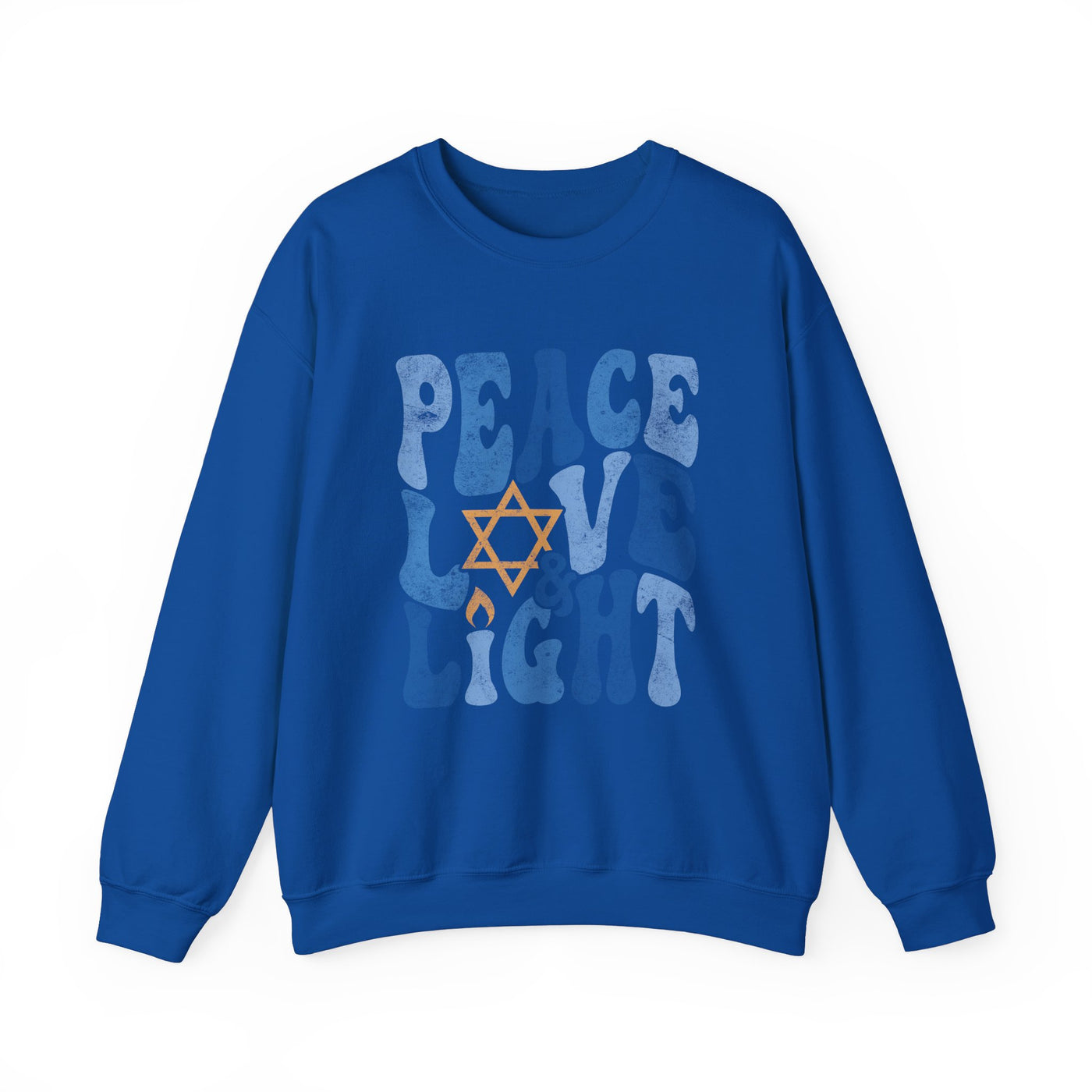 PEACE LOVE AND LIGHT VINTAGE SWEATSHIRT (GILDAN)