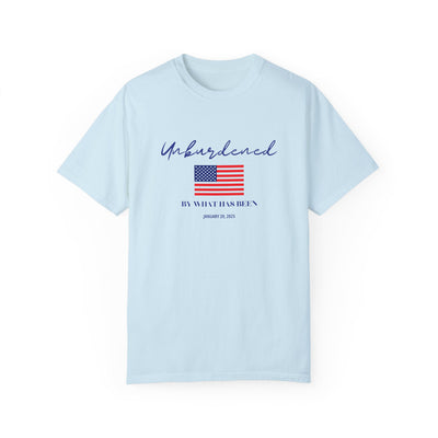 OFFICIALLY UNBURDENED BY WHAT HAS BEEN FLAG T-SHIRT (COMFORT COLORS)