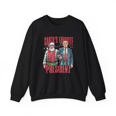 SANTA'S FAVOFRITE PRESIDENT SWEATSHIRT (GILDAN)