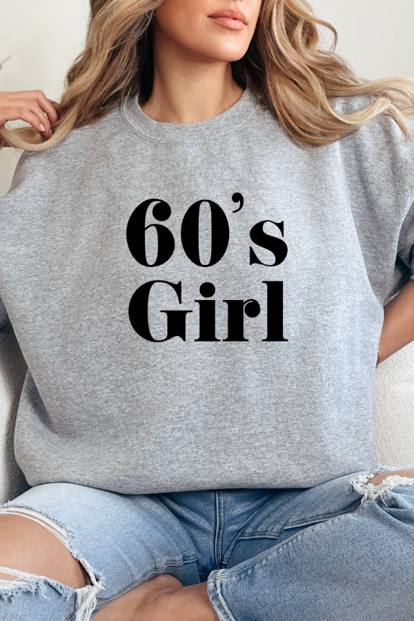 60's GIRL SWEATSHIRT (GILDAN)