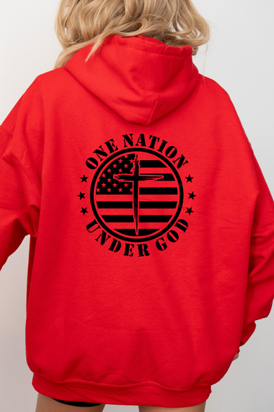 One Nation Under God Hoodie (Gildan)