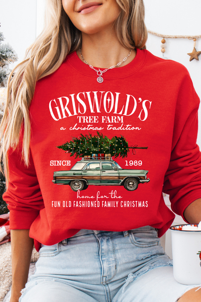 GRISWOLD'S CHRISTMAS TREE FARM SWEATSHIRT (GILDAN)