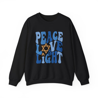 PEACE LOVE AND LIGHT SWEATSHIRT (GILDAN)