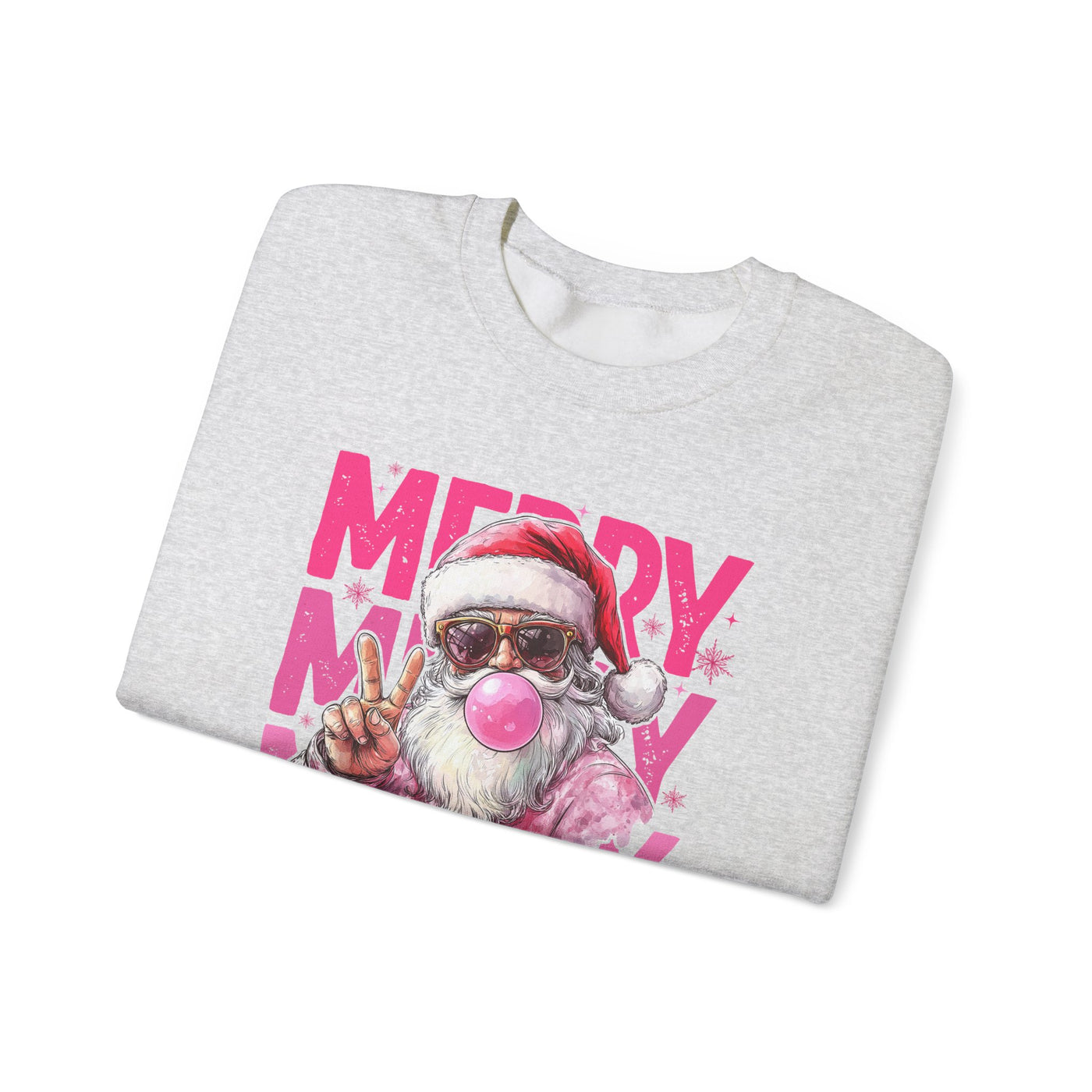 MERRY MERRY MERRY CHIRSTMAS SWEATSHIRT (GILDAN)