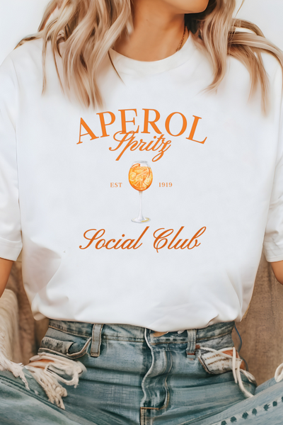 APEROL SPRITZ SOCIAL CLUB EST 1919 TEE (COMFORT COLORS)