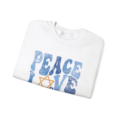 PEACE LOVE AND LIGHT VINTAGE SWEATSHIRT (GILDAN)