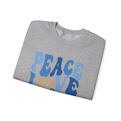 PEACE LOVE AND LIGHT SWEATSHIRT (GILDAN)