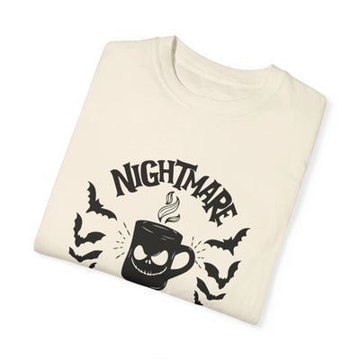 NIGHTMARE BEFORE COFFEE HALLOWEEN TEE (COMFORT COLORS)