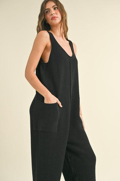 CASUAL FRIDAYS JUMPSUIT , Jumpsuits & Rompers , It's NOMB , BLACK KNIT JUMPSUIT, FREE PEOPLE JUMPSUIT, OVERSIZED JUMPSUIT , It's NOMB , itsnomb.com