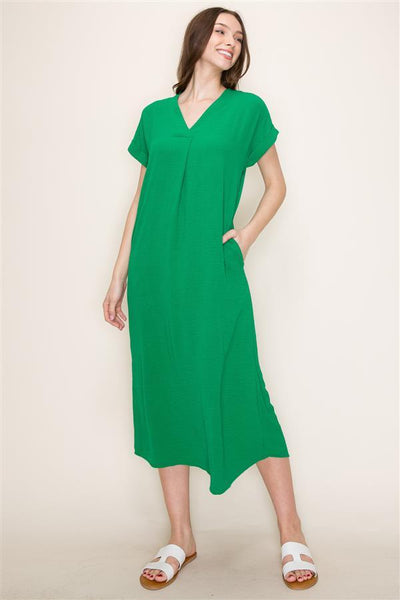 HAMPTONS MIDI DRESS , , It's NOMB , GREEN MIDI DRESS, LOOSE FIT MIDI DRESS , It's NOMB , itsnomb.com