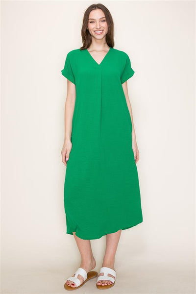 HAMPTONS MIDI DRESS , , It's NOMB , GREEN MIDI DRESS, LOOSE FIT MIDI DRESS , It's NOMB , itsnomb.com