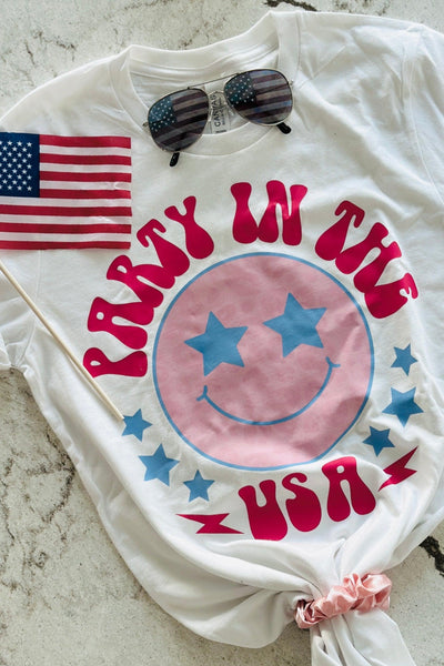 PARTY IN THE USA GRAPHIC TEE (SIZE 2XL LEFT) , T-SHIRT , it’sNOMB. The Label , 4th of July, 4TH OF JULY TSHIRT, CASUAL T-SHIRT, COLORFUL PATRIOTIC TEE, CREW NECK, CREWNECK, GRAPHIC, GRAPHIC TEE, it's nomb, it's nomb the label, Its None of My Business, ITSNOMB, ITSNOMBTHELABEL, Jessica Nickson, MEMORIAL DAY TSHIRT, party in the usa, Patriotic, T-SHIRT, TEE, TEES, TSHIRT, TSHIRTS , It's NOMB , itsnomb.com