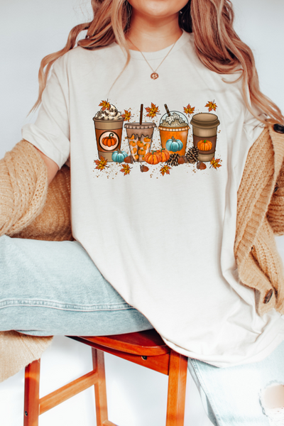 AUTUMN COFFEE DATE TEE (COMFORT COLORS)