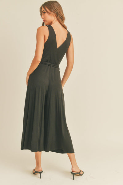 SIENNA JUMPSUIT , , It's NOMB , BELTED DRESSY JUMPSUIT, RAYON MODAL JUMPSUIT, VNECK JUMPSUIT , It's NOMB , itsnomb.com