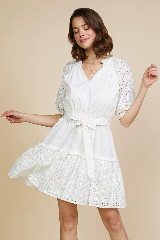 SUNNY DRESS , DRESS , It's NOMB , WHITE LACE DRESS, WHITE SUMMER DRESS , It's NOMB , itsnomb.com