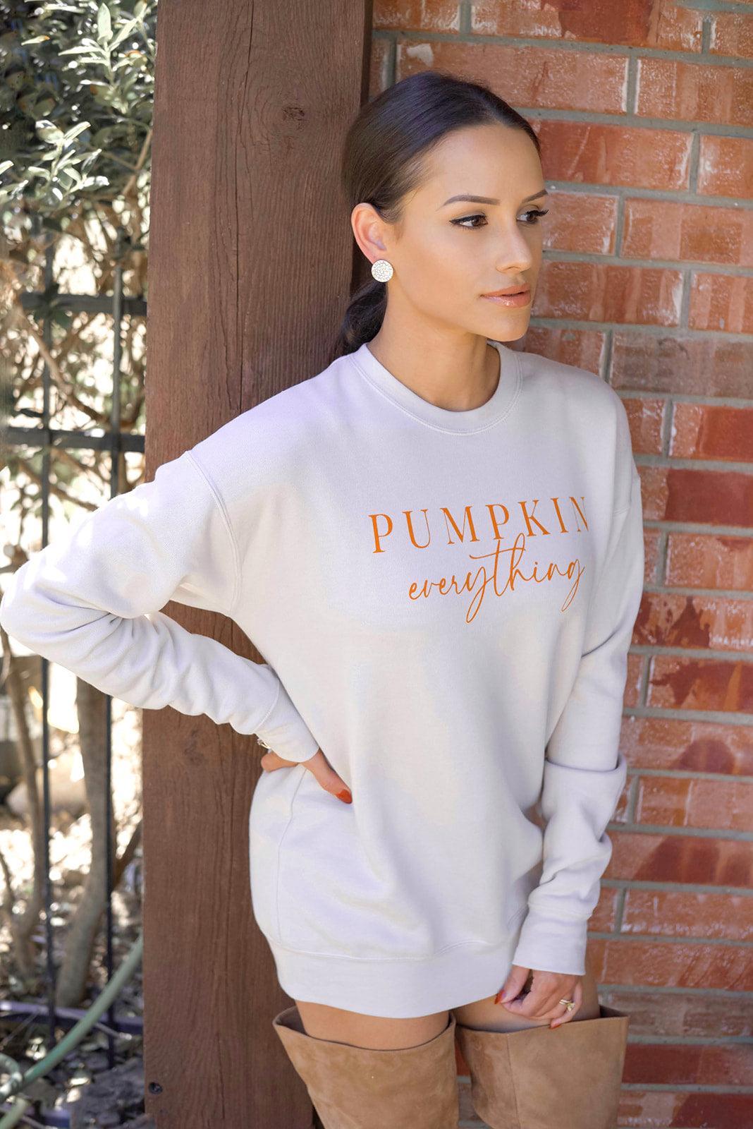 PUMPKIN EVERYTHING SWEATSHIRT (SIZE 3XL LEFT) , SWEATSHIRT , it’sNOMB. The Label , fall sweaters, Fall sweatshirt, it's nomb, it's nomb the label, Its None of My Business, ITSNOMB, ITSNOMBTHELABEL, Jessica Nickson, OCTOBER2021, pumpkin, pumpkin everything, pumpkin spice, sweatshirt , It's NOMB , itsnomb.com